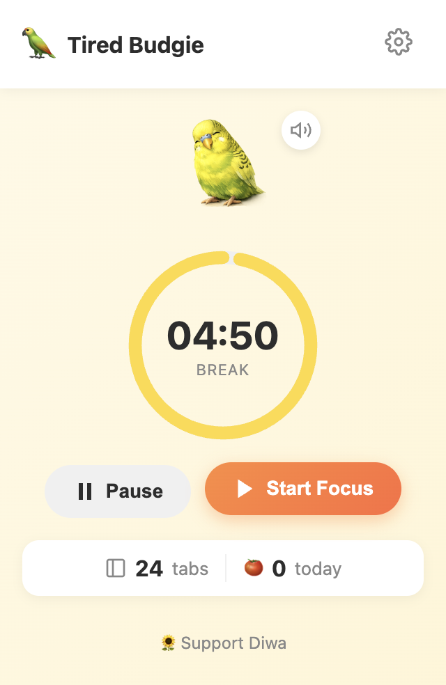 Break mode - taking a break